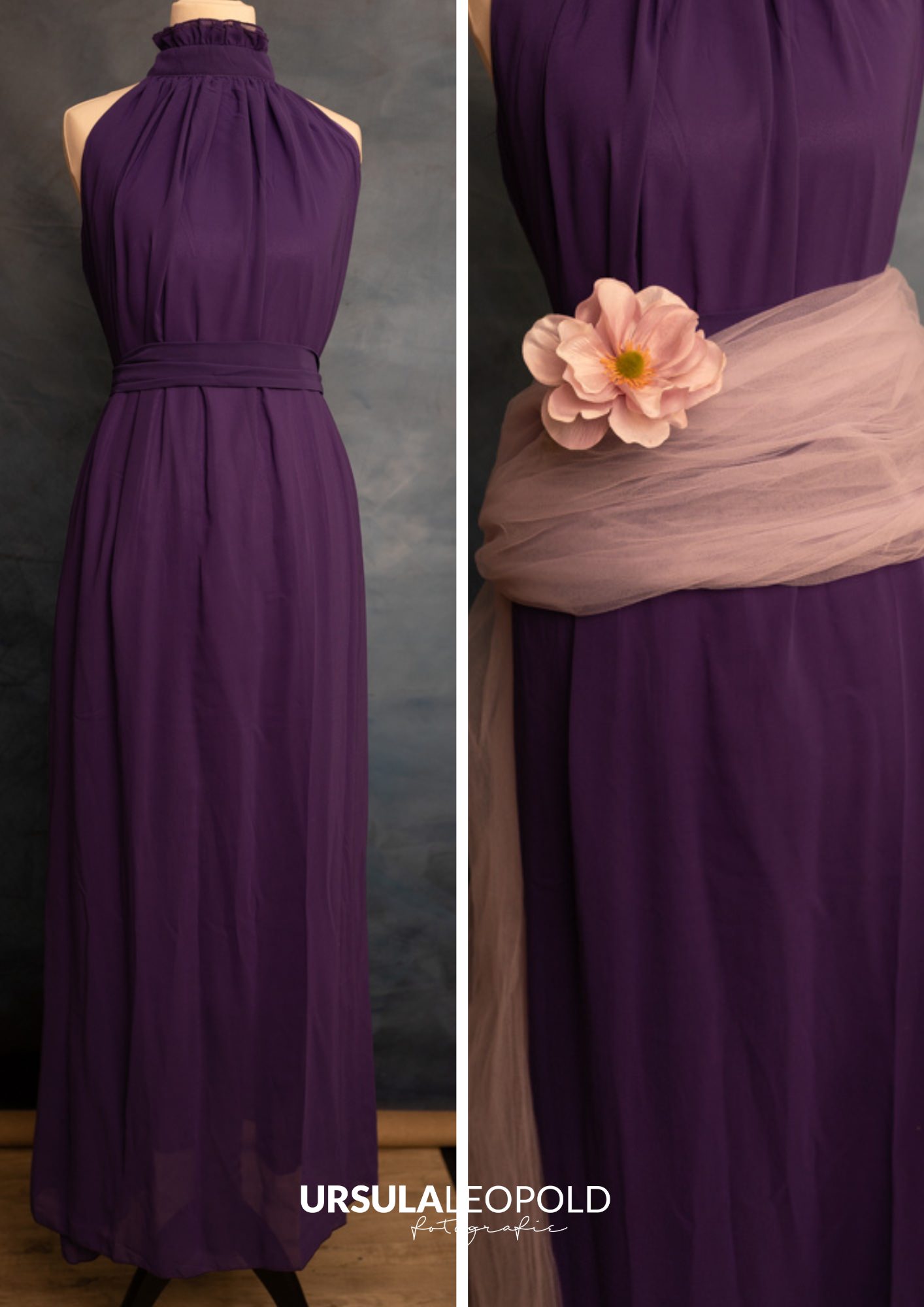 Schwangerschafts-Kleid Violett 10